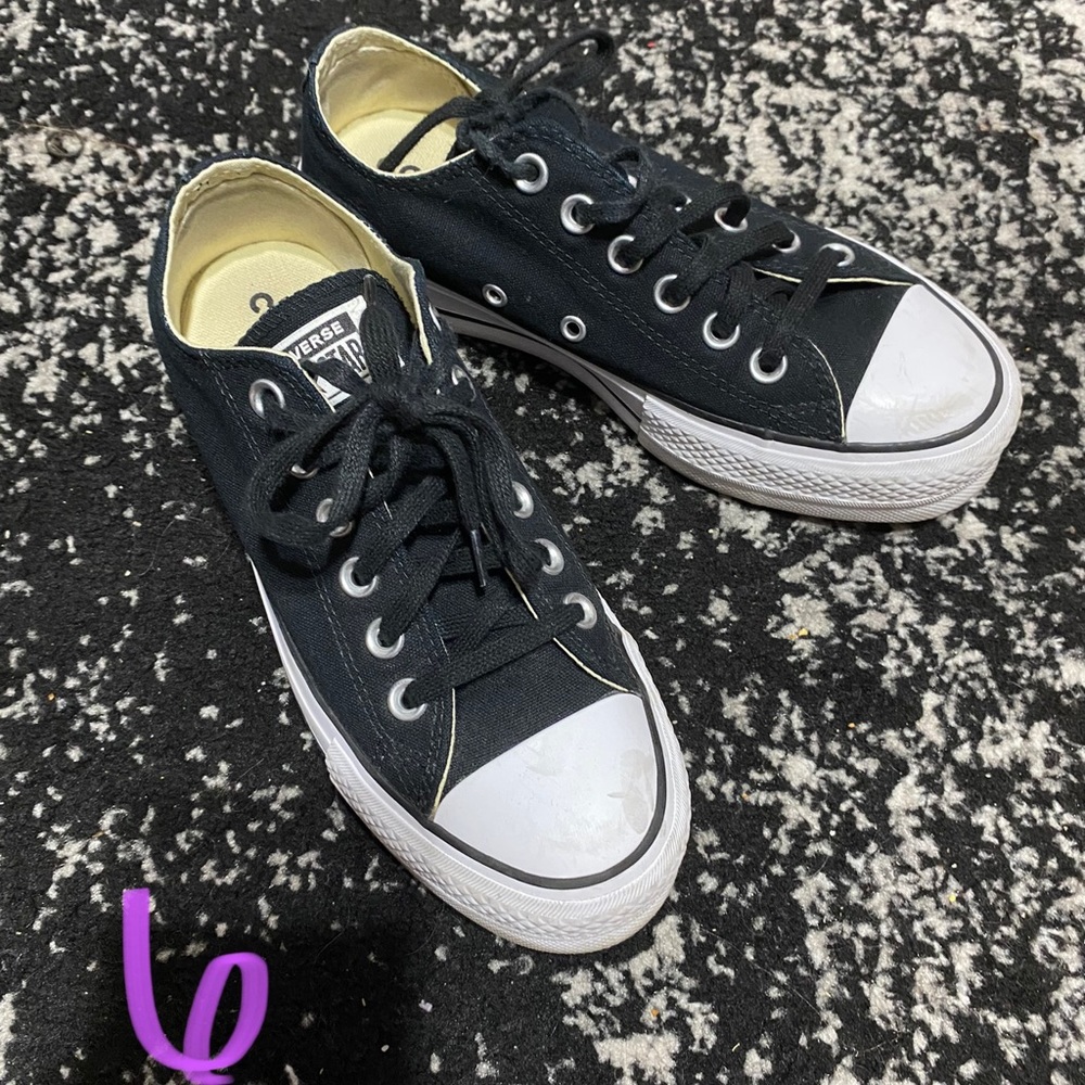 Platform low top converse